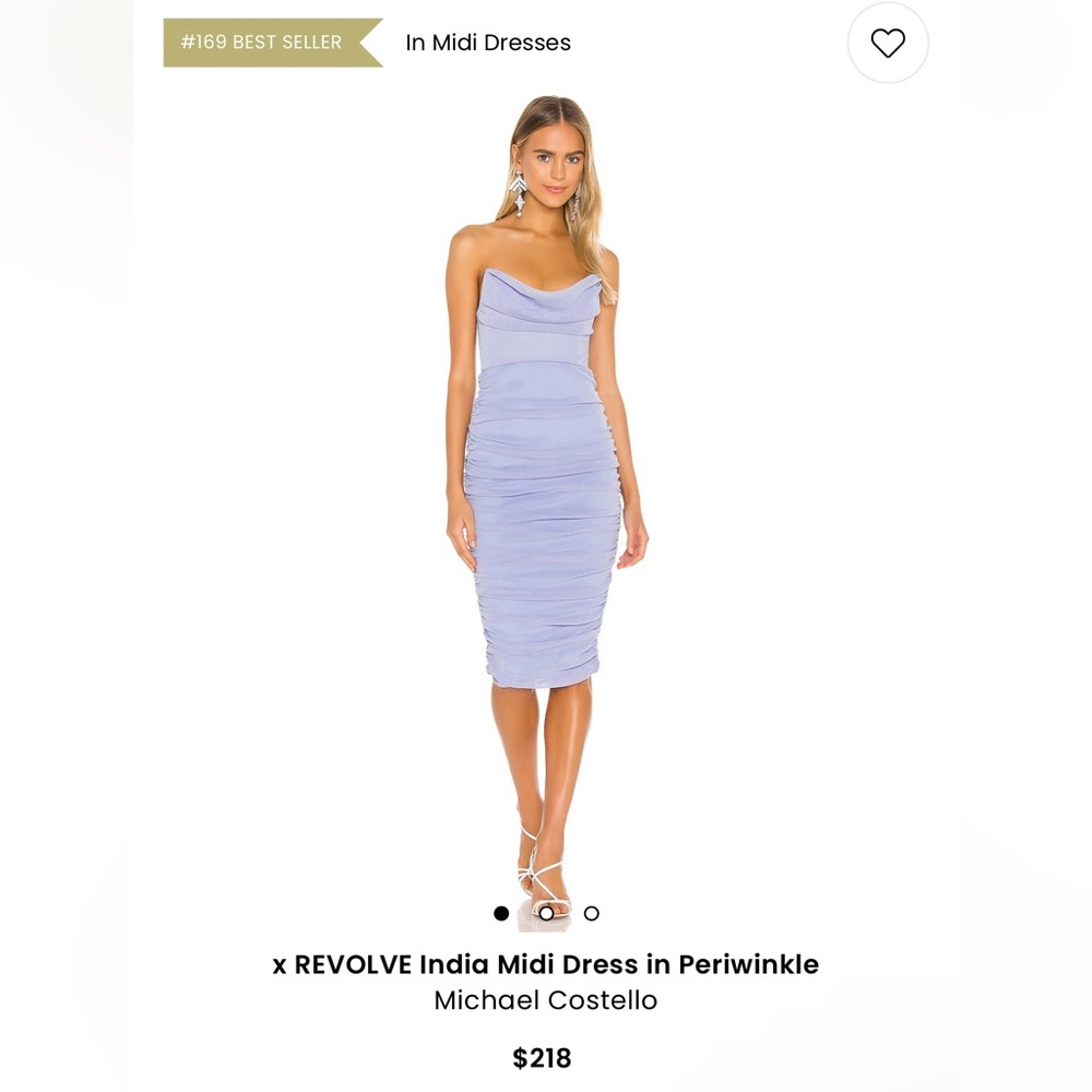 XS Michael Costello x REVOLVE India Midi Dress in Periwinkle